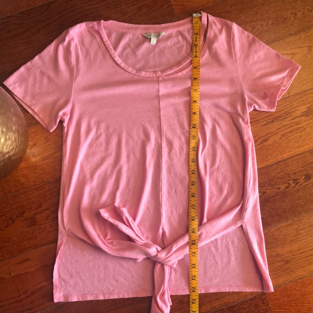 Lucky Brand Tie Front Tee - Picture 3 of 8
